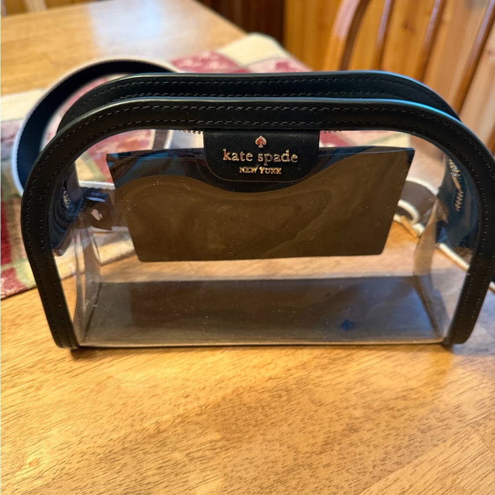 Kate Spade Clear Black Trim Handbag